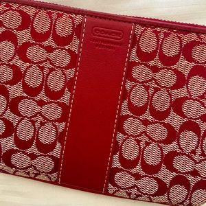 Red Coach Wristlet